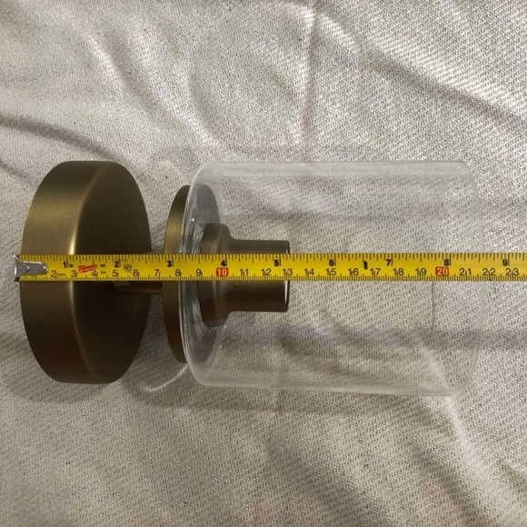 Industrial Ceiling Light Fixture Glass Shade, Light Flush Mounted home light - Picture 9 of 11